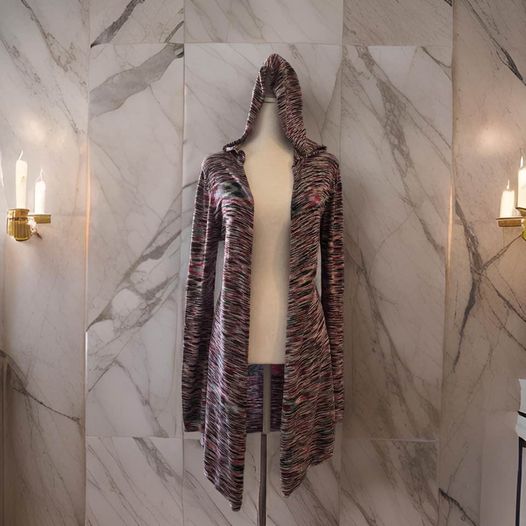 Multi Colored Hooded Sweater xsmall