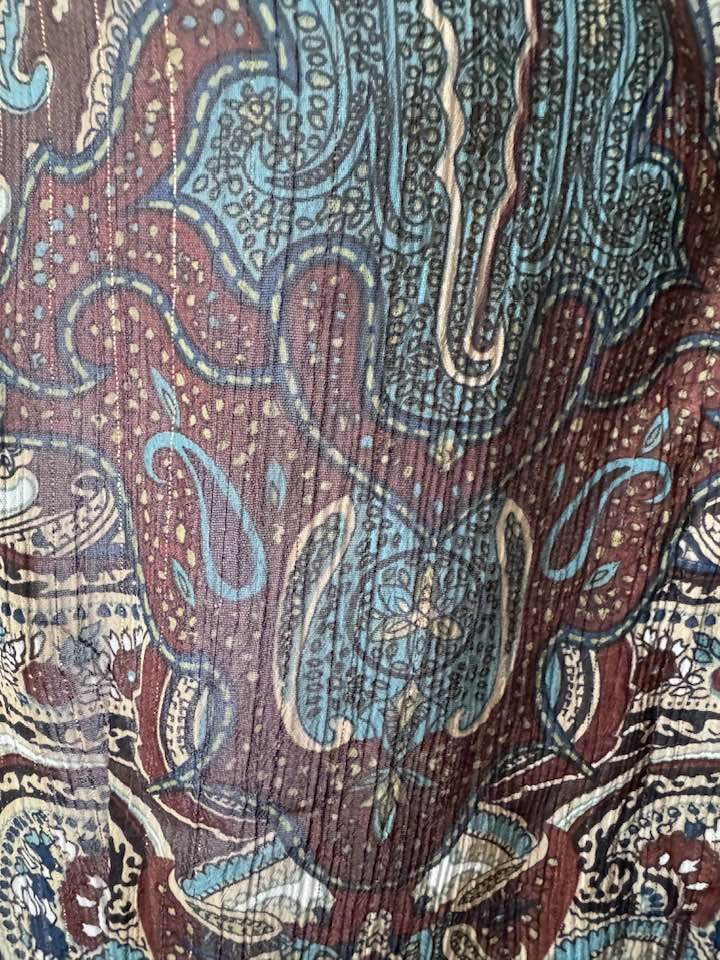 BROWN MULTI COLOR TOP SIZE L