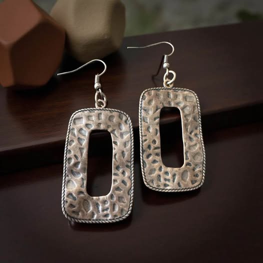 COPPER STONE AGE EARRINGS