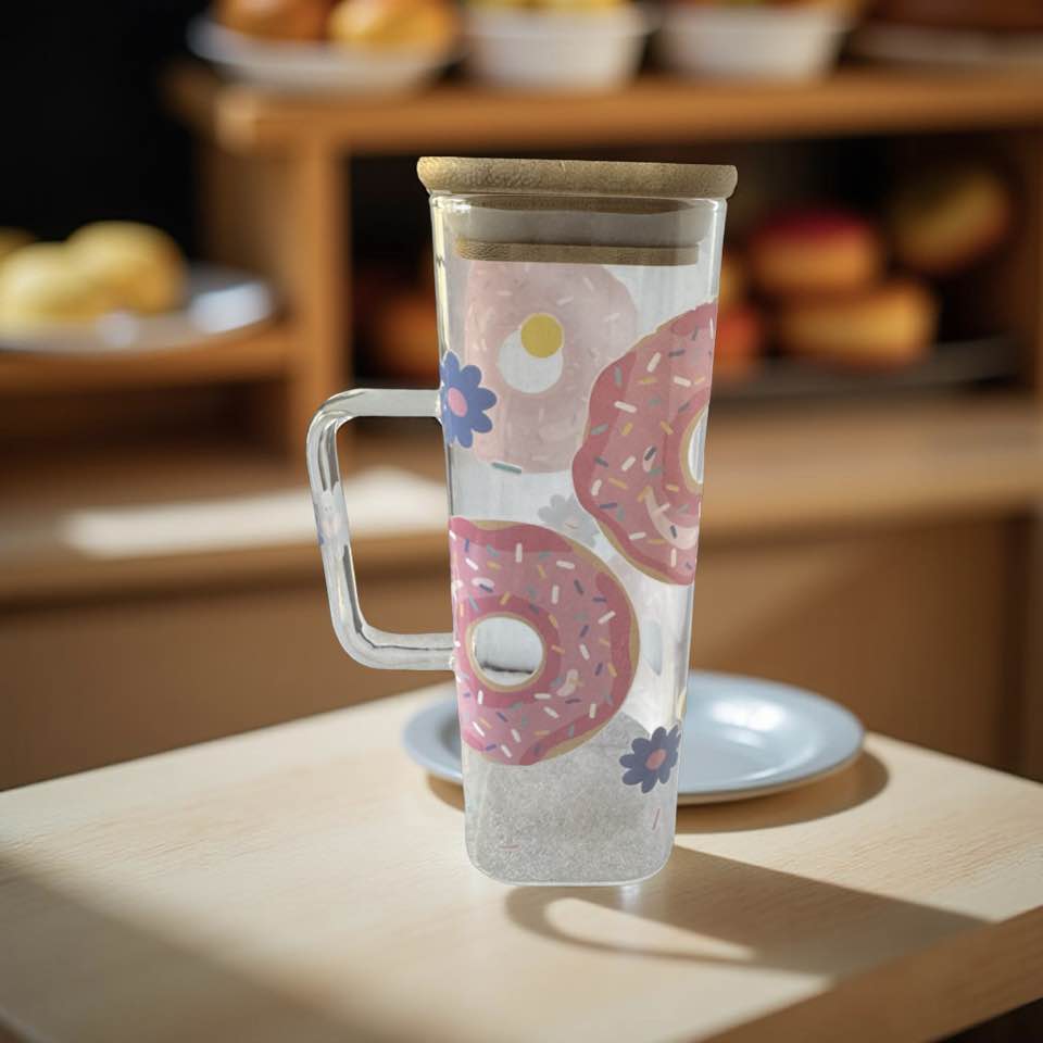DONUTS GLASS CUP