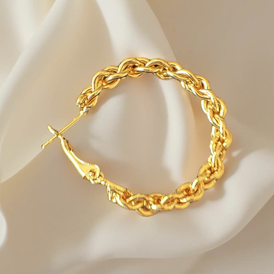 CHAIN GOLD MINI HOOPS