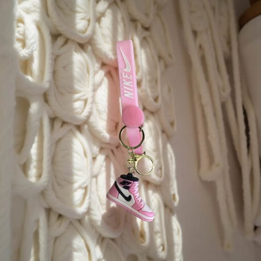 PINK NIKE KEYCHAIN