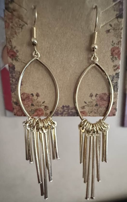 GOLD TASSEL EARRINGS
