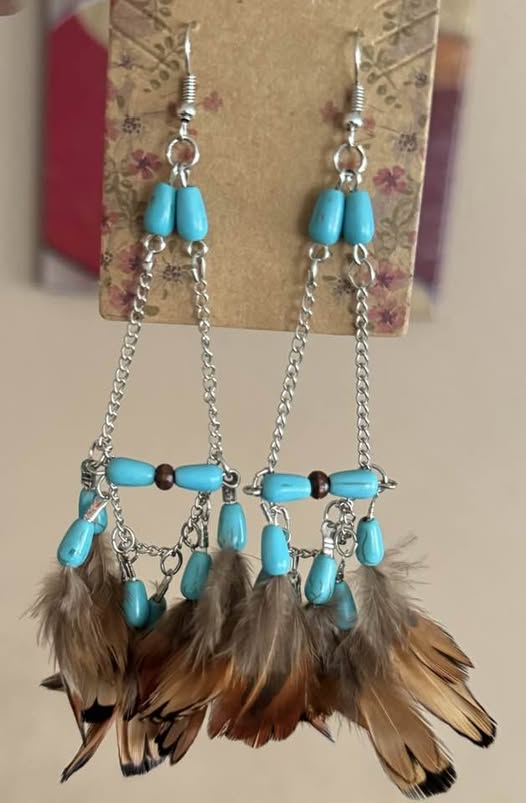 FEATHER EARRINGS