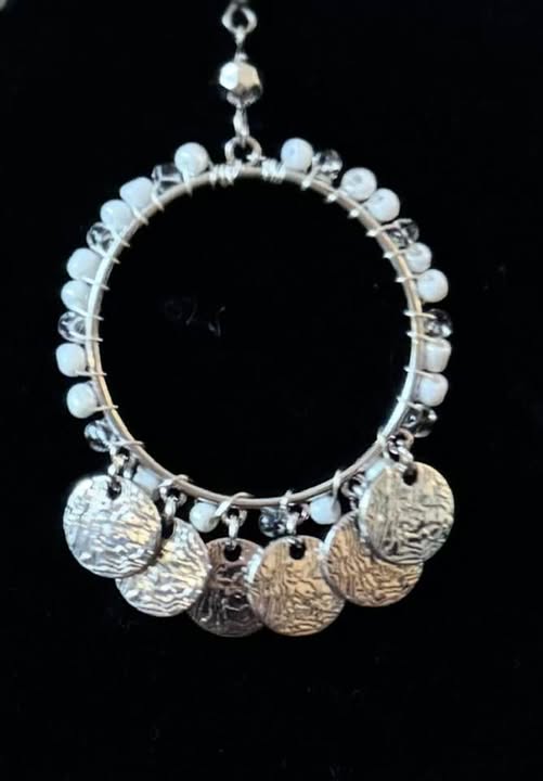 HAMMERED METAL DANGLERS