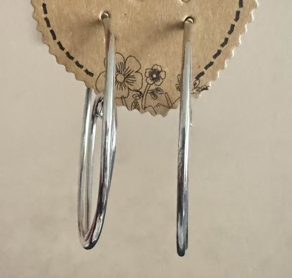 HEART IN HOOP SILVER