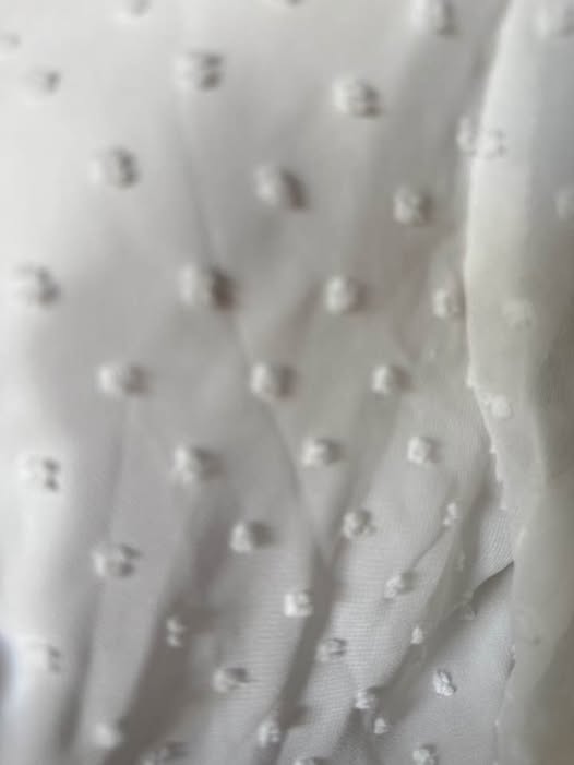 WHITE RUFFLE DRESS SIZE SIZE M