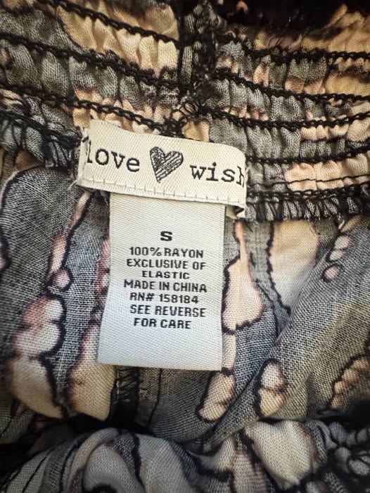 TIE DYE WIDE LEG PANTS SIZE S