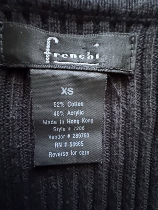 LONG BLACK SWEATER DRESS SIZE XS