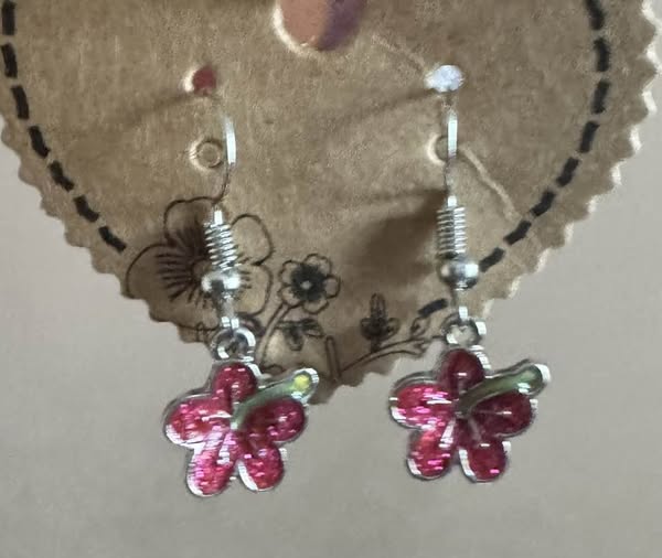 DANGLY FLOWER EARRINGS