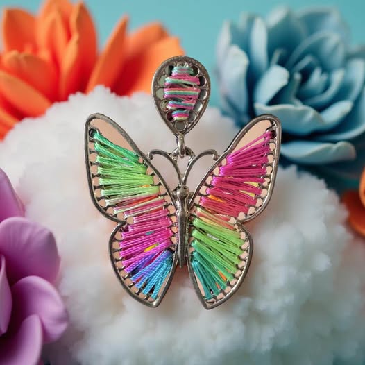 COLORFUL BUTTERFLY EARRINGS
