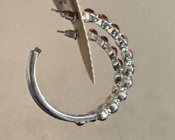 RUBY RED HOOPS