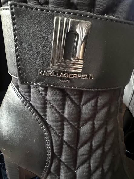 KARL LAGBERFELD HEELED BOOTIES SIZE 5.5 - Beauty&Beyond