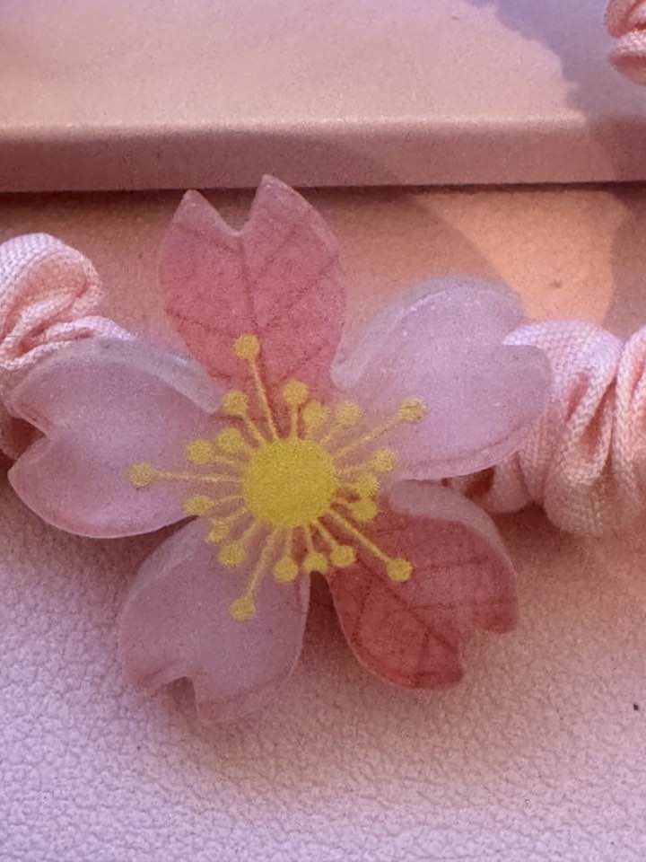 Pink Acrylic Hair tie - Beauty&Beyond