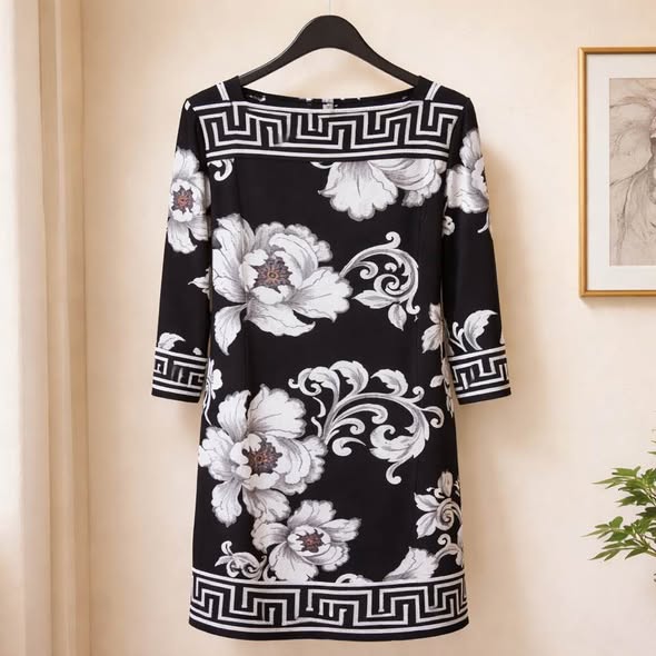 Floral Black Dress Size S - Beauty&Beyond