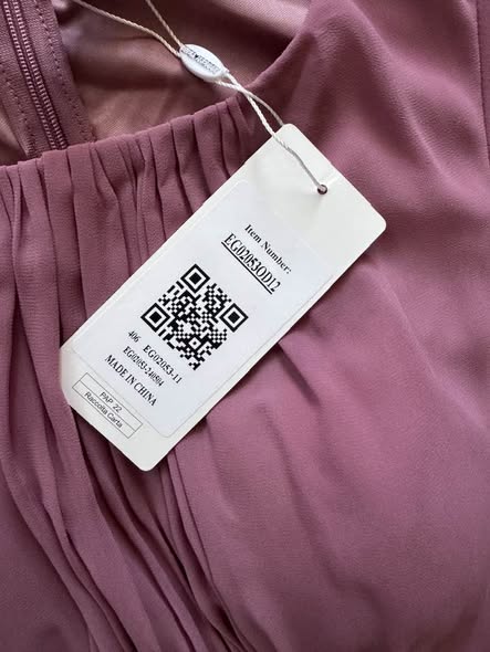Women's Mauve High Low Chiffon Midi Dress Size XXL Flutter Sleeve Empire Waist NWT