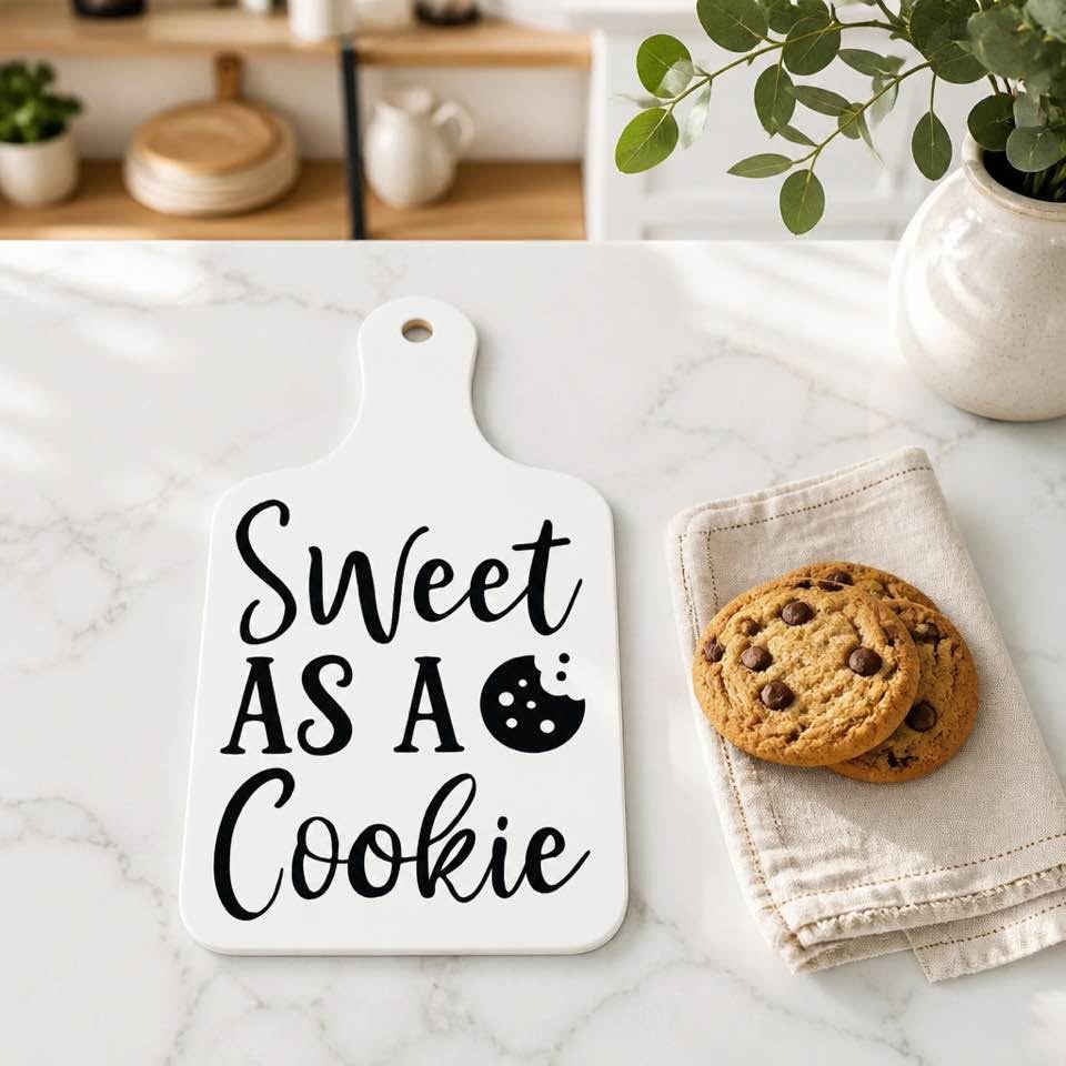 Sweet As A Cookie Decorative Cutting Board Kitchen Wall Decor Thin Plywood 12x7