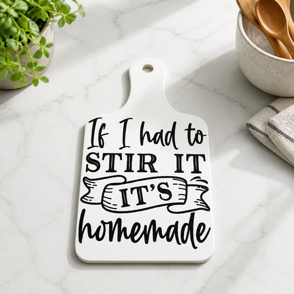 If I Had to Stir It It’s Homemade Decorative Cutting Board Kitchen Decor 12x7