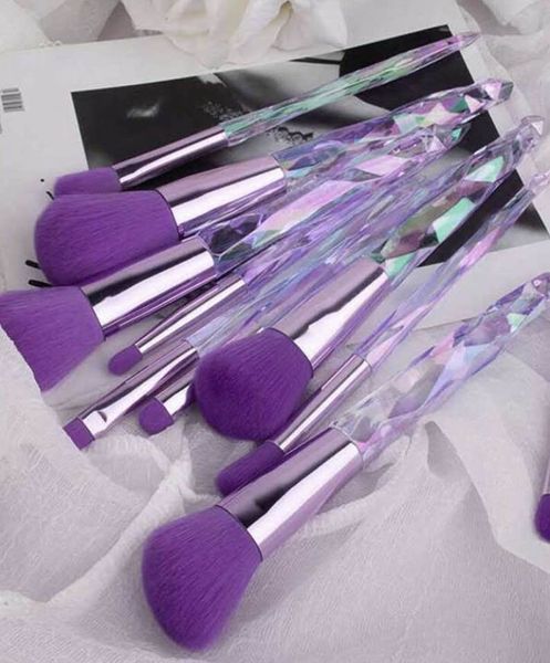 Purple 10pc Makeup Brushes