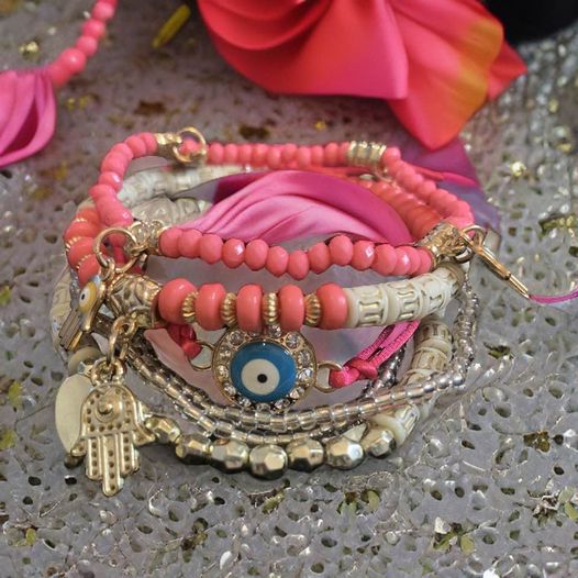 Hot Pink Stackable Bracelet