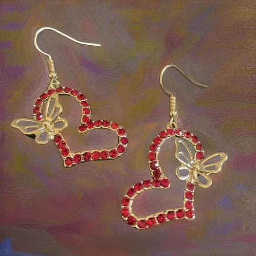 Heart/Butterfly Earrings