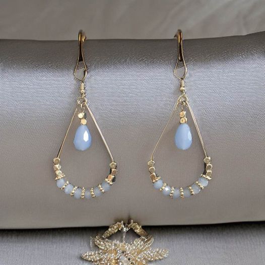 Beaded Tear drop Earrings