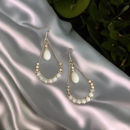 Beaded Tear drop Earrings