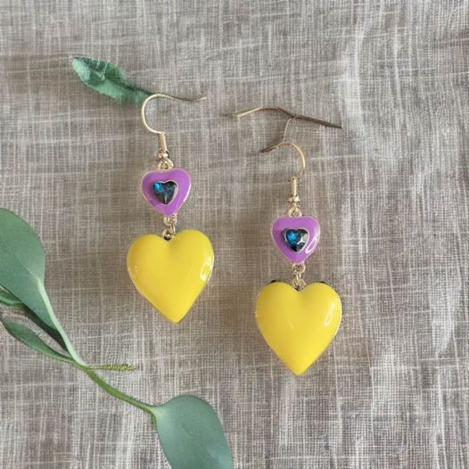 Double Heart Earrings