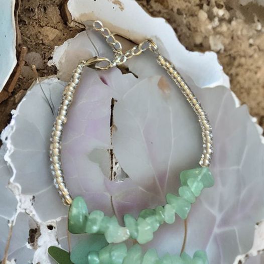 Jade Green Stone Bracelet