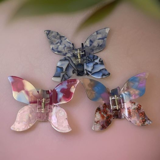 Butterfly Acrylic Hair Claws