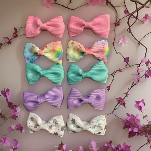 Mini Hair Bows (Pair)