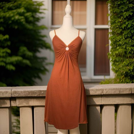 Rust Orange Dress