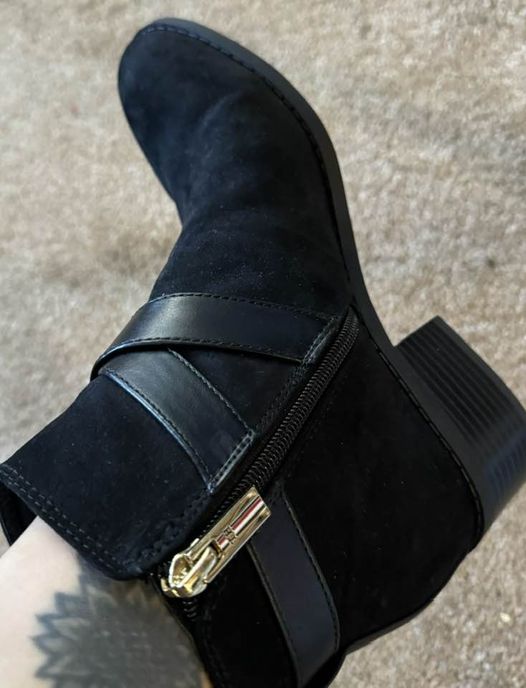 Black Criss Cross Booties size 5.5