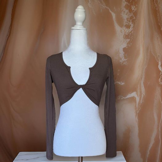 Brown Crop Top Size XS