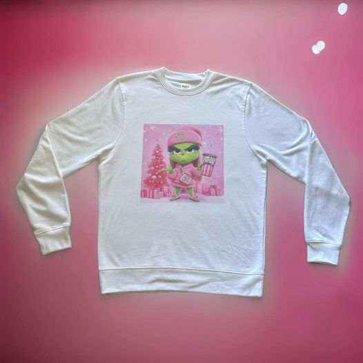 Pi$$ed off Grinch Girl Crew Neck size M