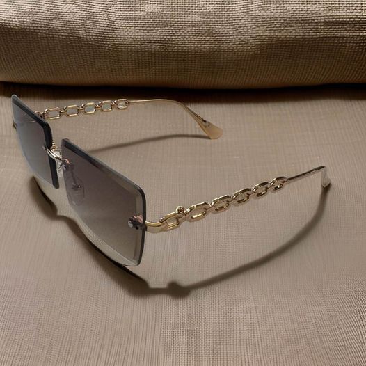 Brown Tinted Rectangle Sunglasses