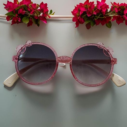 Pink Glitter Little Girl Sunglasses