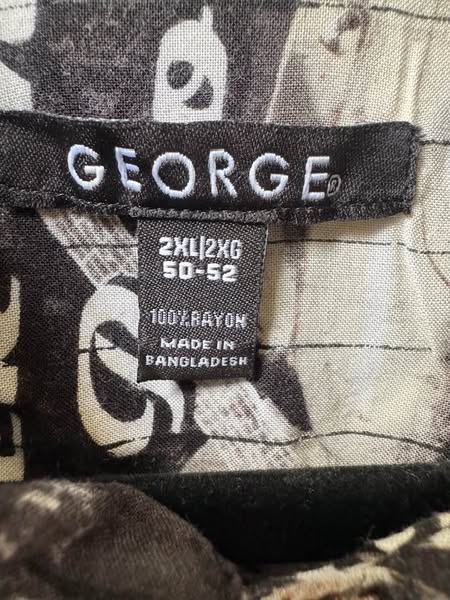 GEORGE BUTTON DOWN  SHIRT 2XL