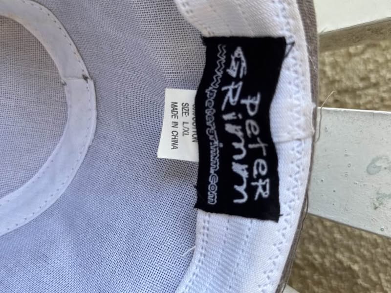 PINSTRIPE HAT SIZE L