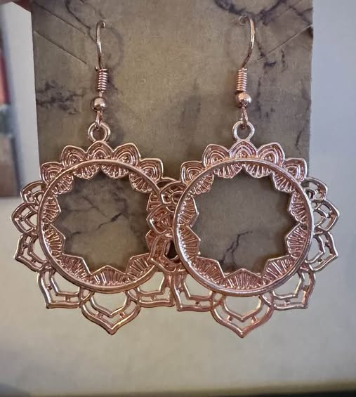 PENNY COPPER FLOWER EARRINGS