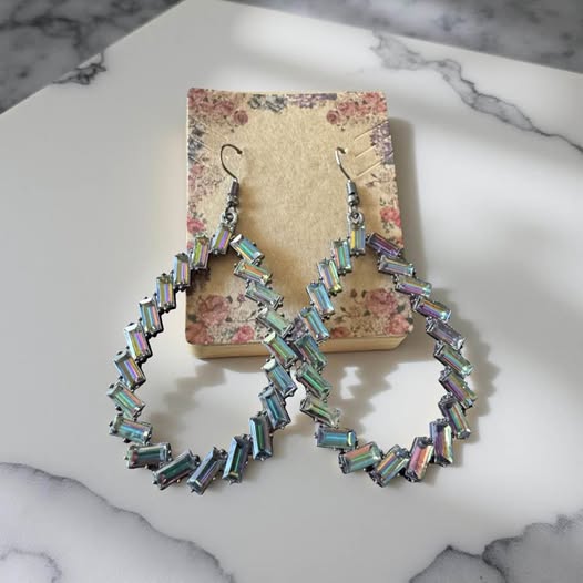 IRIDESCENCE TEAR DROP EARRINGS