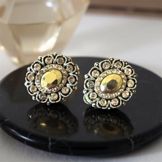 BRASS CLIP ON EARRINGS