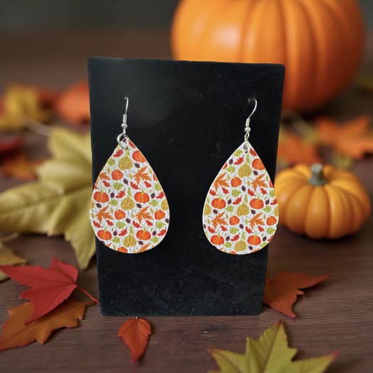 HALLOWEEN LEATHER EARRINGS