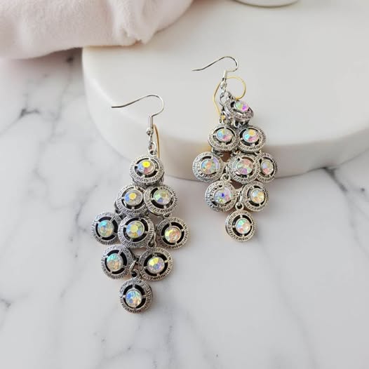 IRIDESCENT DANGLER EARRINGS