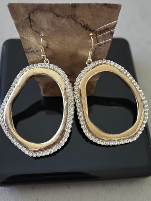 GOLD AND BLING EARRINGS