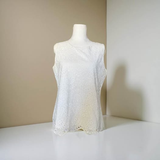 CALVIN KLEIN WHITE BLOUSE SIZE M