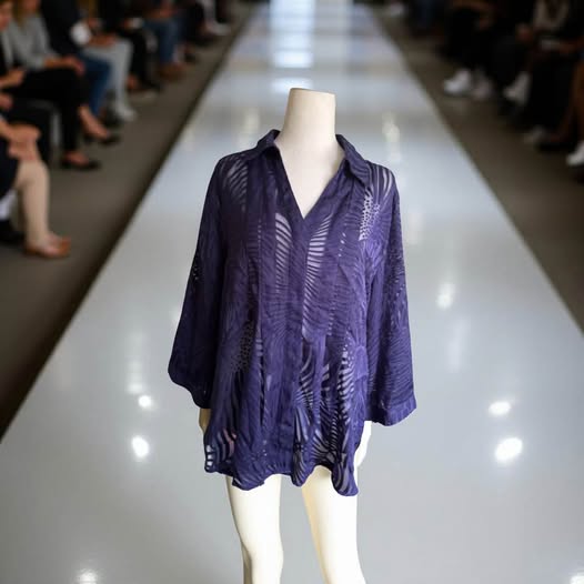 SHEER PURPLE BLOUSE SIZE XL