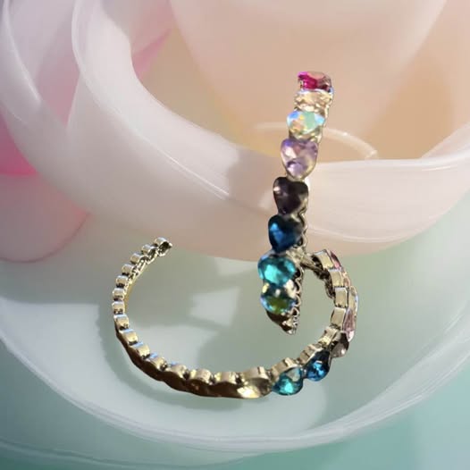 MULTI COLOR STONE HOOPS