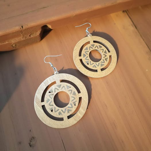 TRIBAL WOOD EARRINGS