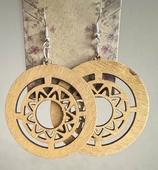 TRIBAL WOOD EARRINGS